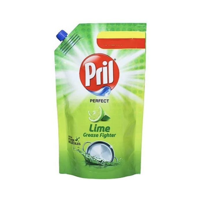 Pril Dishwash Liquid Lime (Packet) 125ml