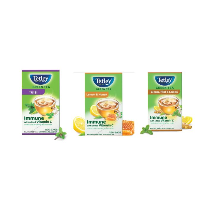 Tetley Immune With Vitamin C Flavoured Green Tea 10 Tea Bags