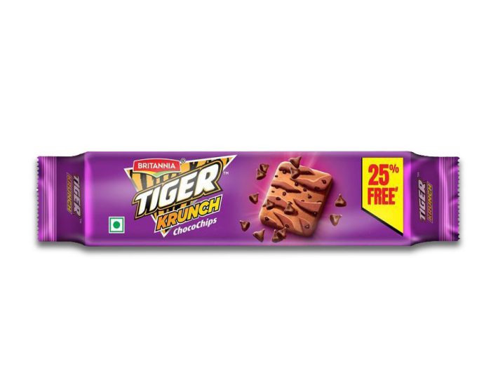 Britannia Tiger Krunch Choco Chip Cookies 60gm