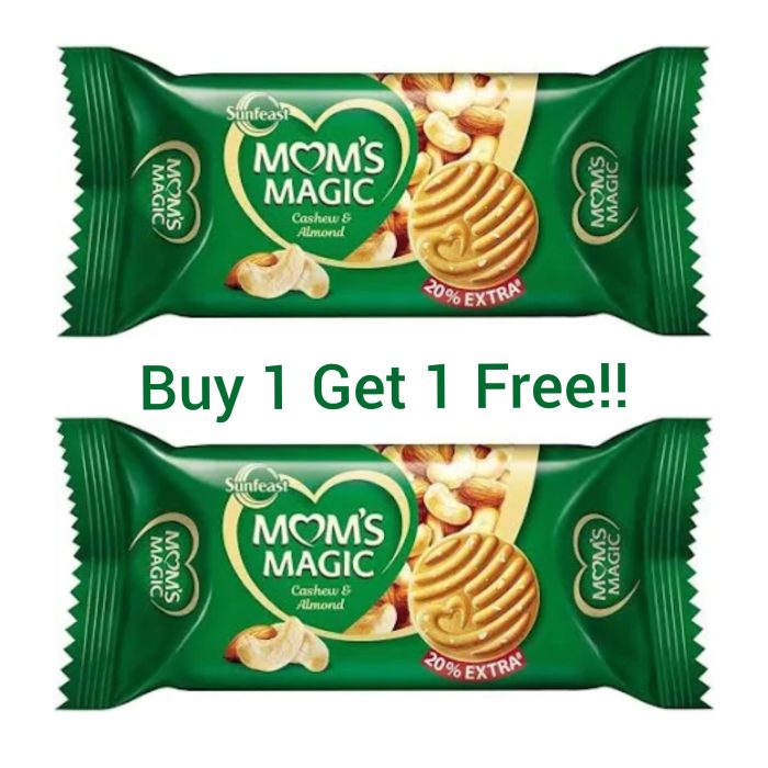 Sunfeast Mom's Magic Cashew & Almond Buy 1 Get 1 Free 91gm