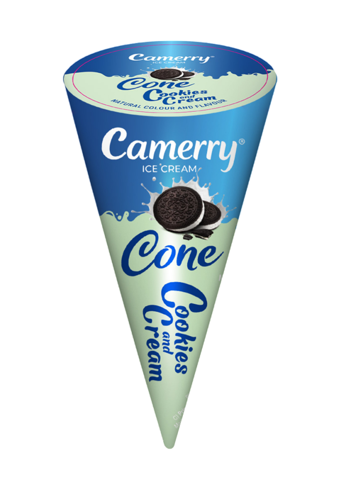 Camerry Cookies & Cream Cone Ice Cream
